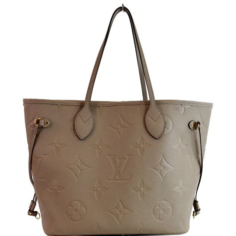 louis vuitton neverfull mm beige|louis Vuitton Neverfull MM empreinte.